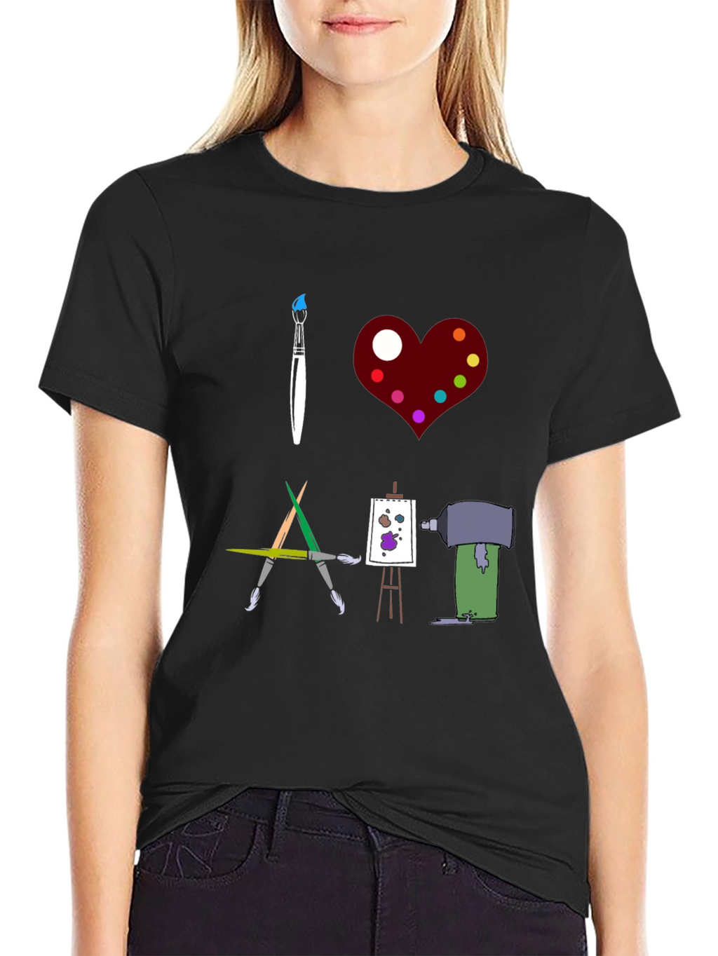 I Love Art Graphic T-Shirt