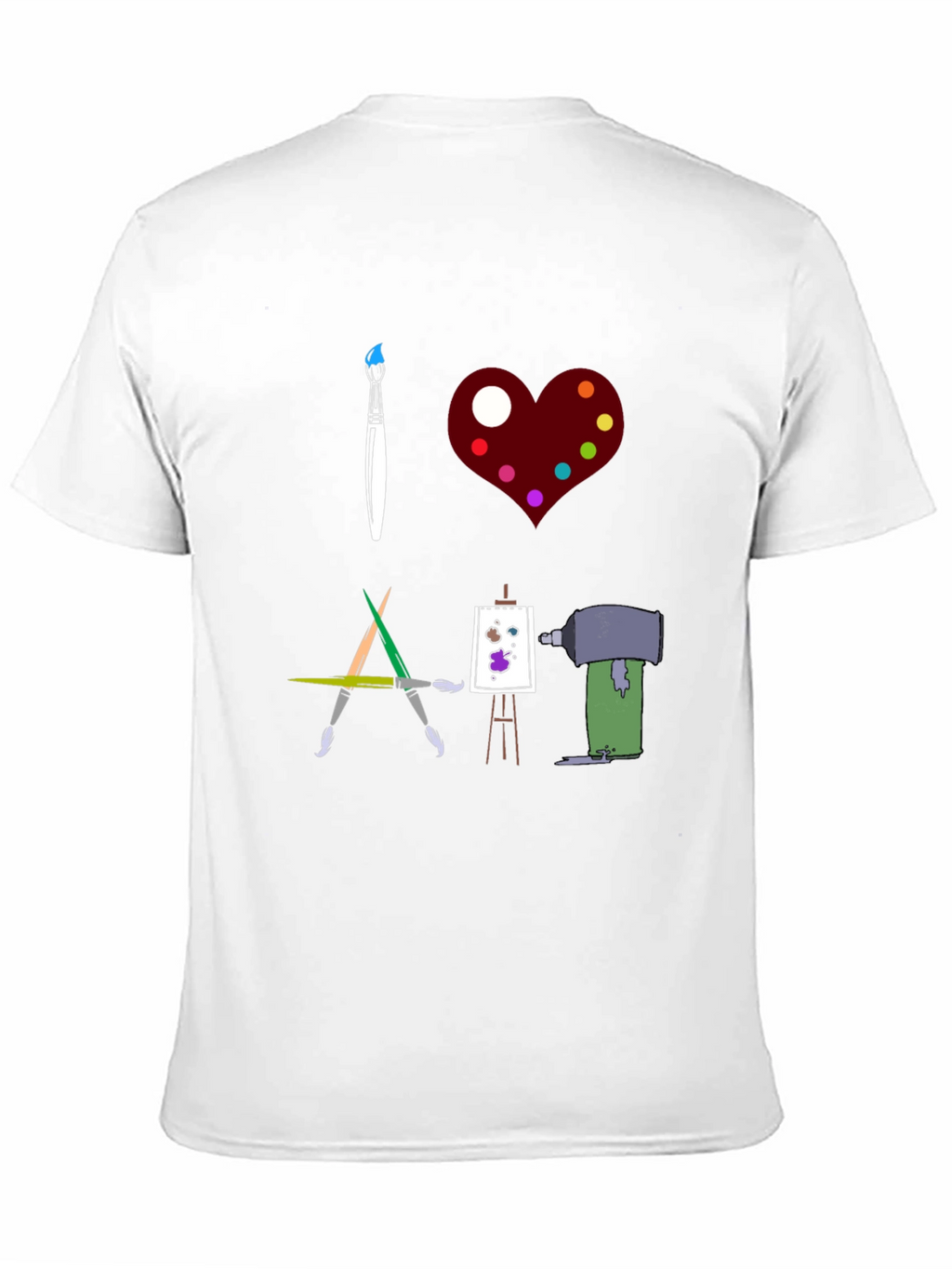 I Love Art Graphic T-Shirt