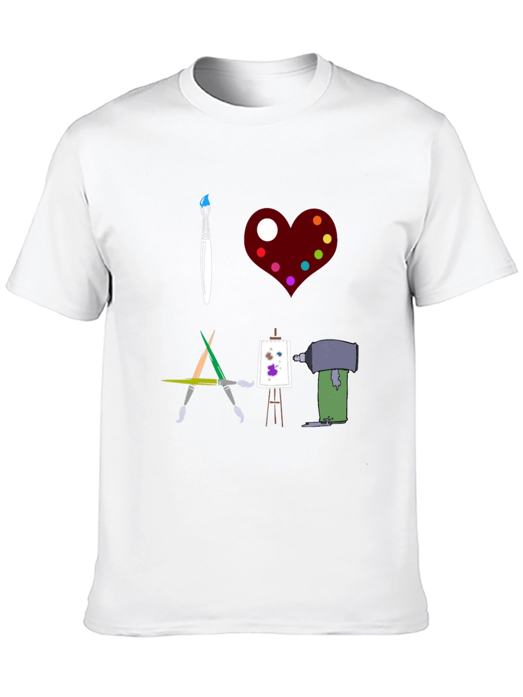 I Love Art Graphic T-Shirt