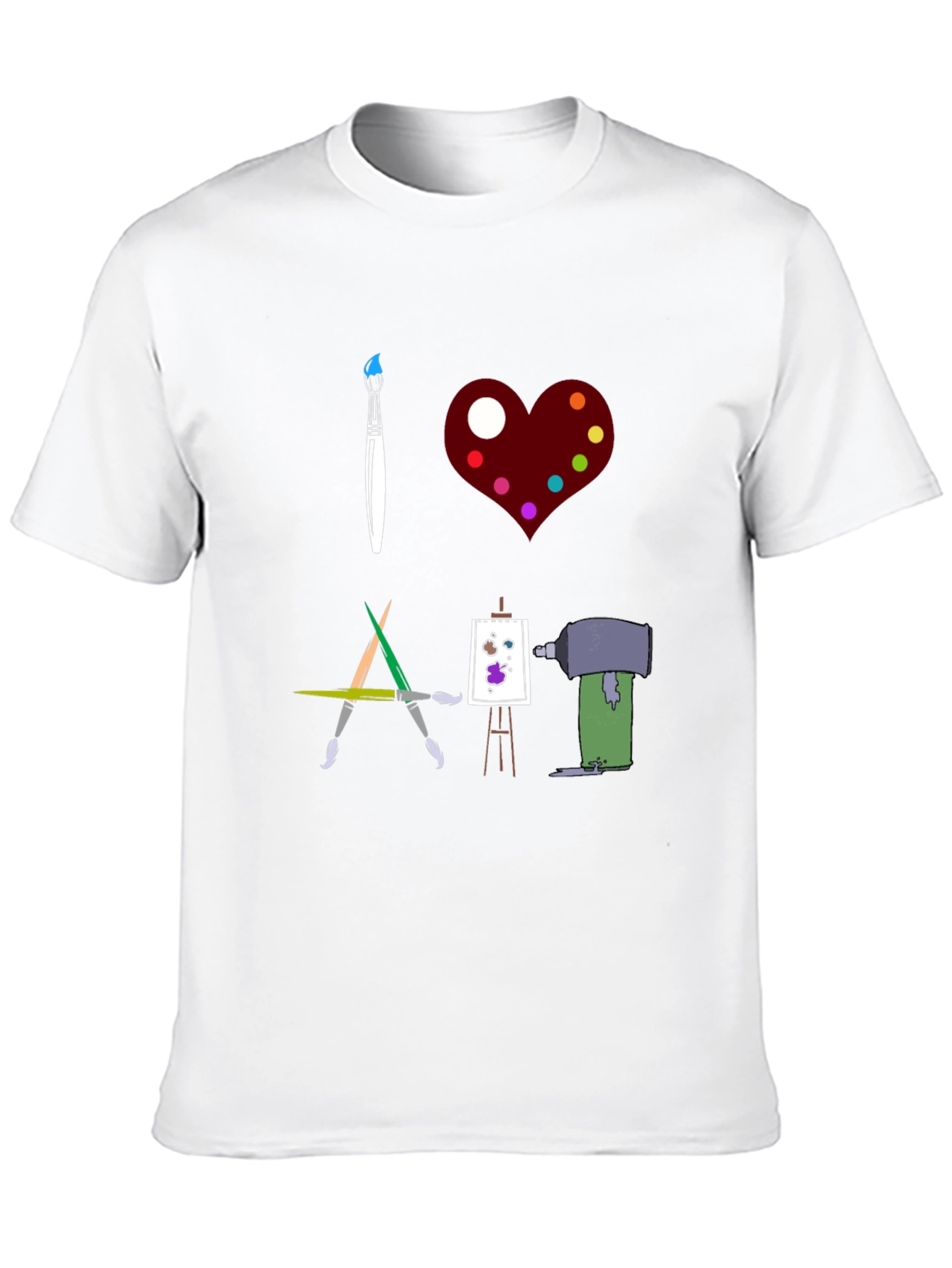 I Love Art Graphic T-Shirt
