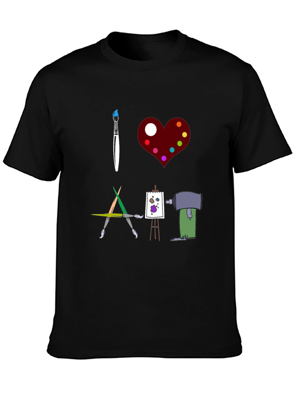 I Love Art Graphic T-Shirt