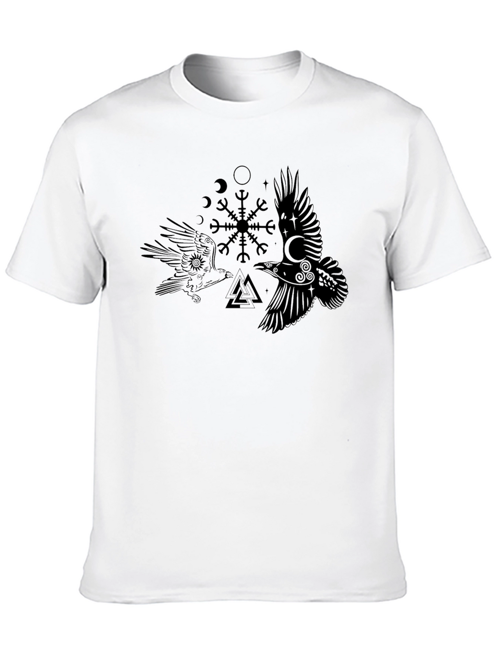 Viking Ravens T-Shirt - Norse Mythology Tee
