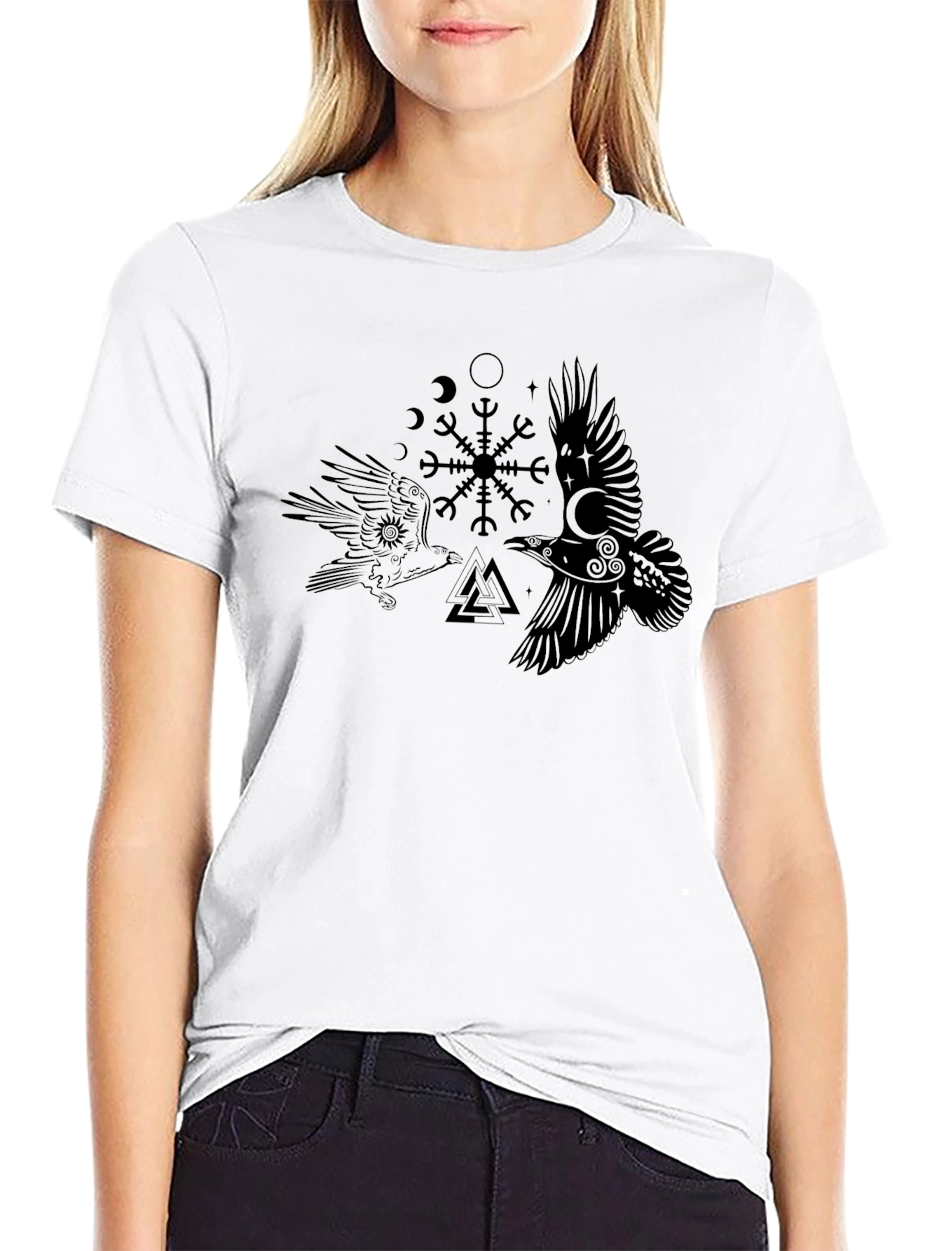 Viking Ravens T-Shirt - Norse Mythology Tee