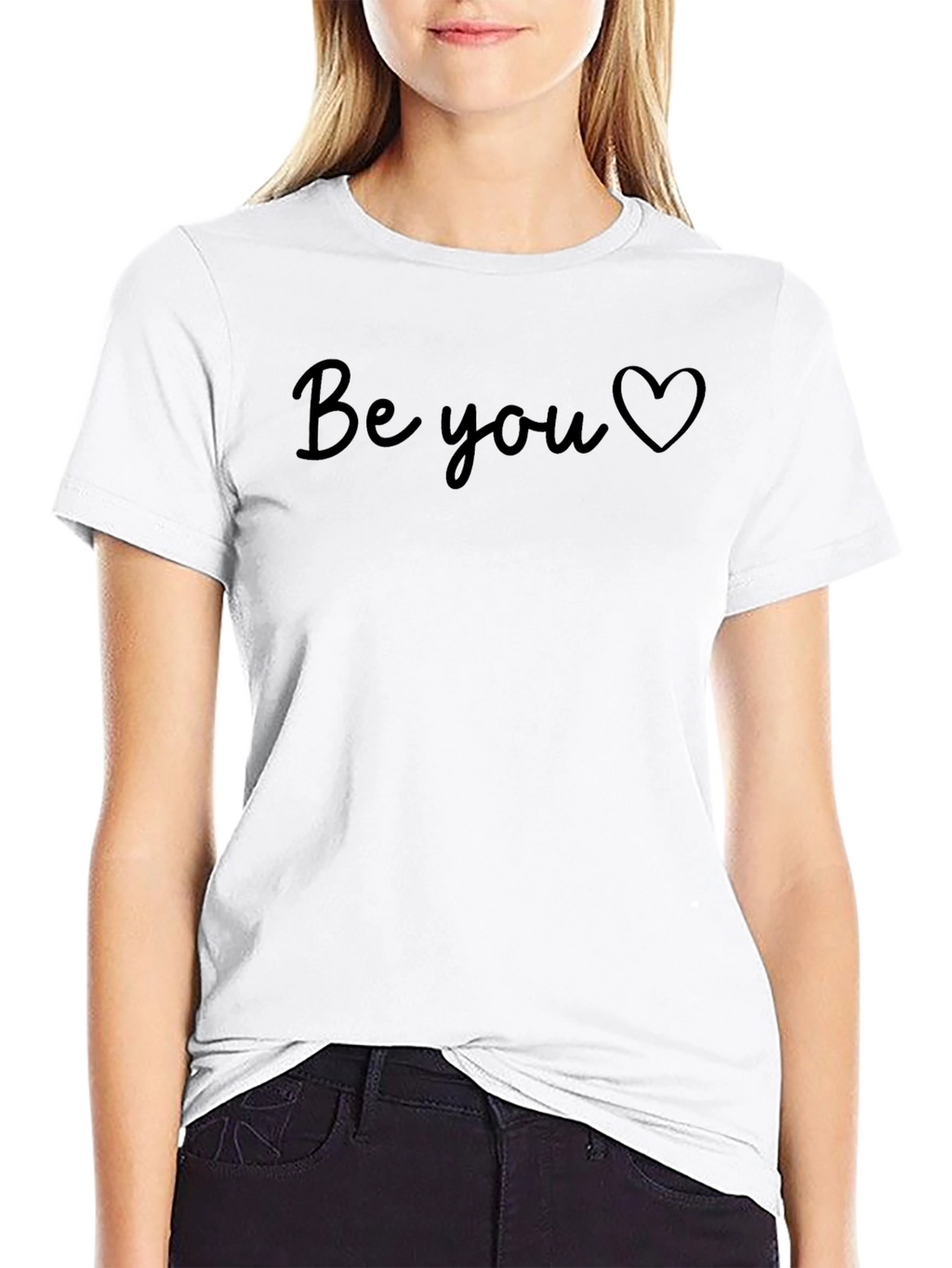 Be You Graphic Black T-Shirt