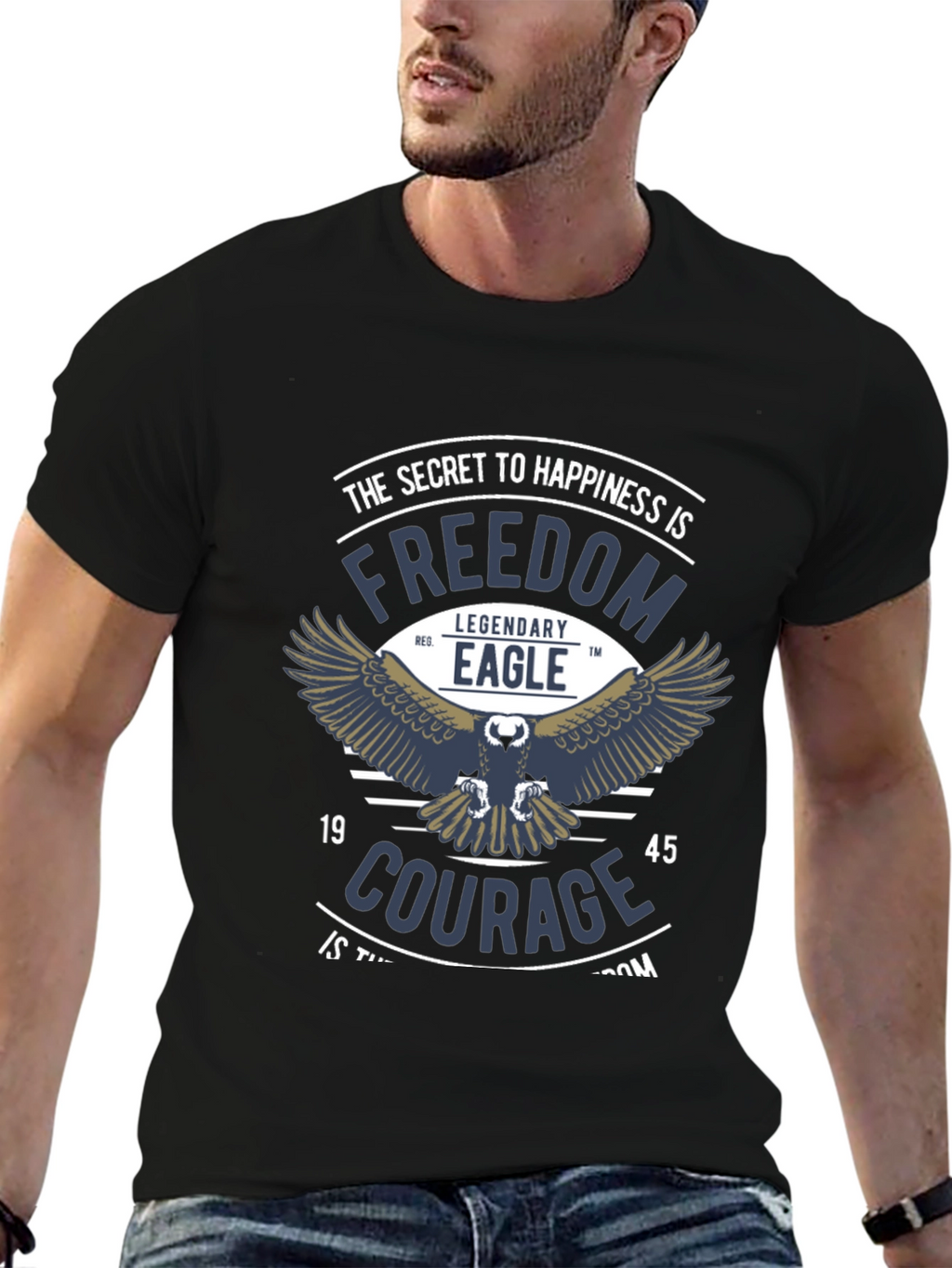 Freedom Eagle Graphic T-Shirt