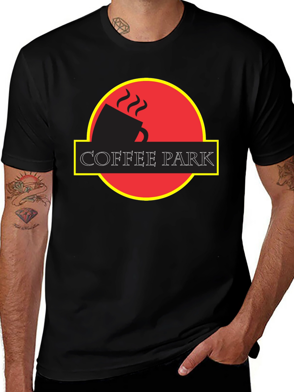 Coffee Park T-Shirt - Jurassic Parody