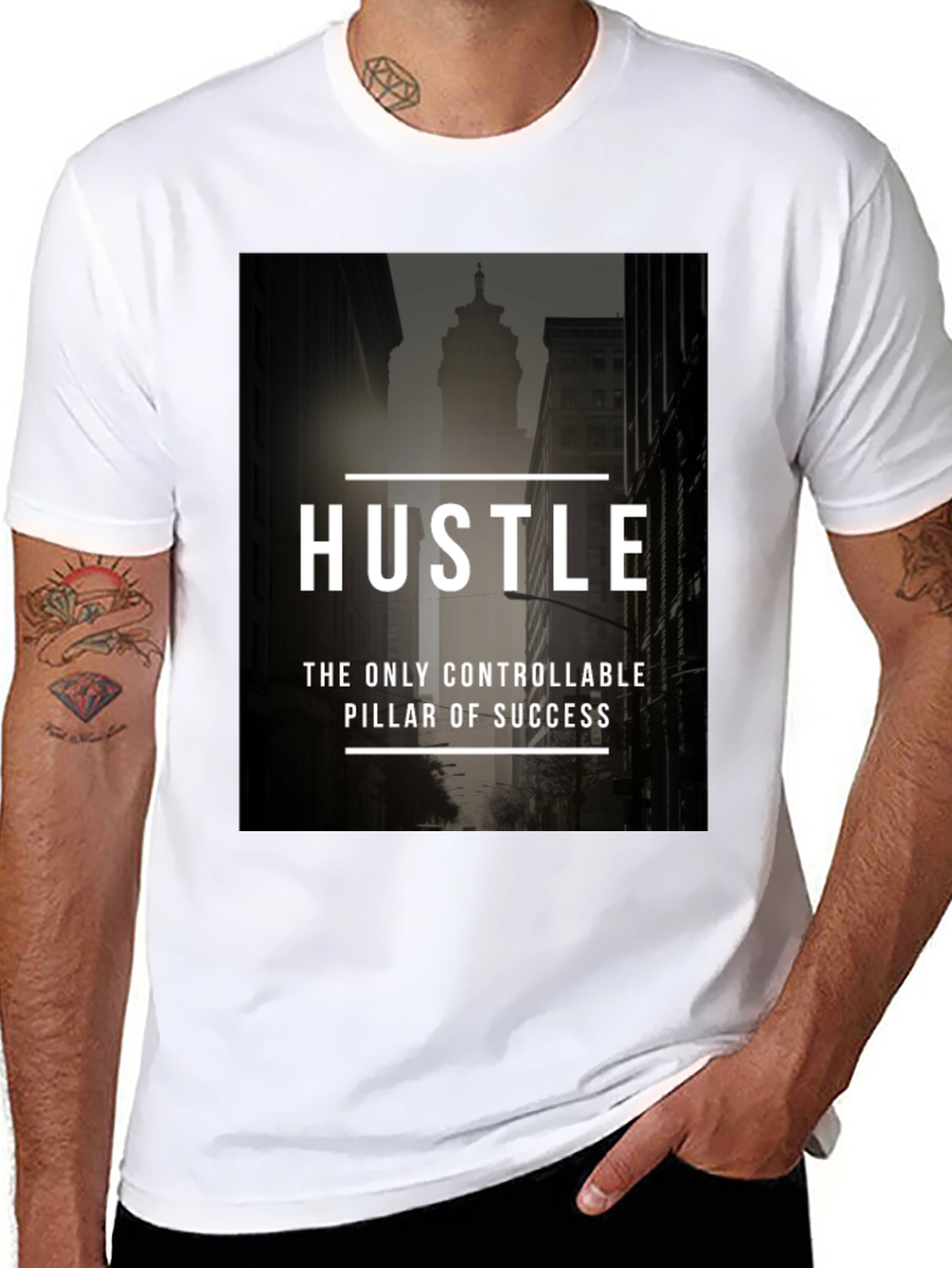 Hustle Success T-Shirt - Motivational Graphic Tee