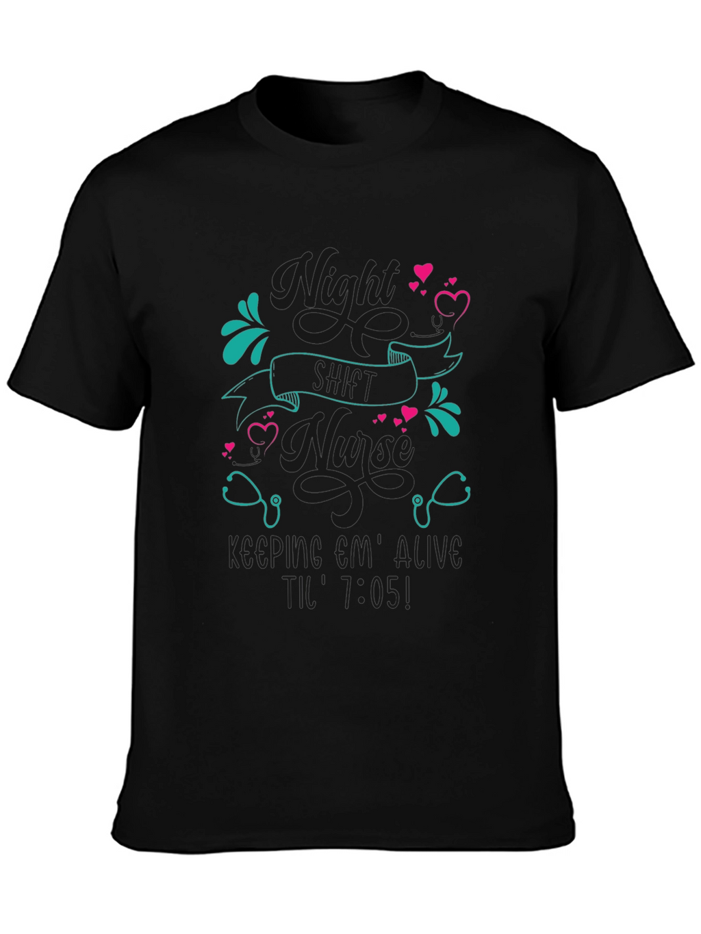 Essential Nurse Black T-Shirt - Keeping Em Alive