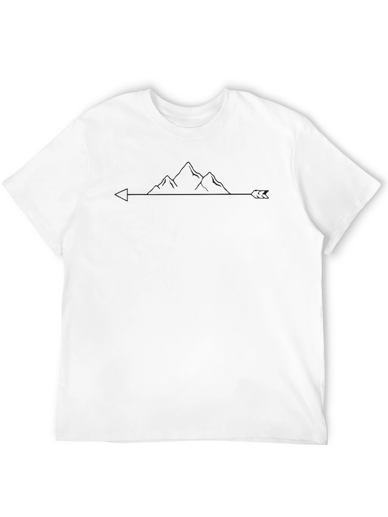 Mountain Arrow Graphic Tee - Black Casual Shirt