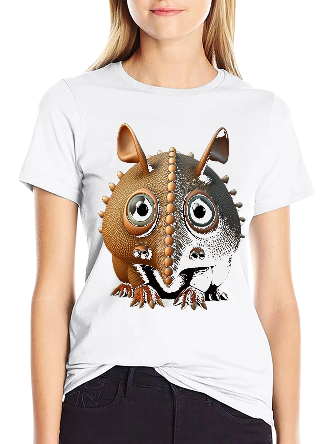 Armadillo Cartoon T-Shirt