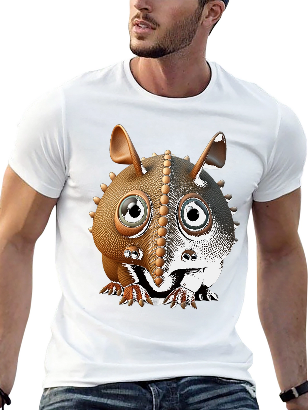 Armadillo Cartoon T-Shirt