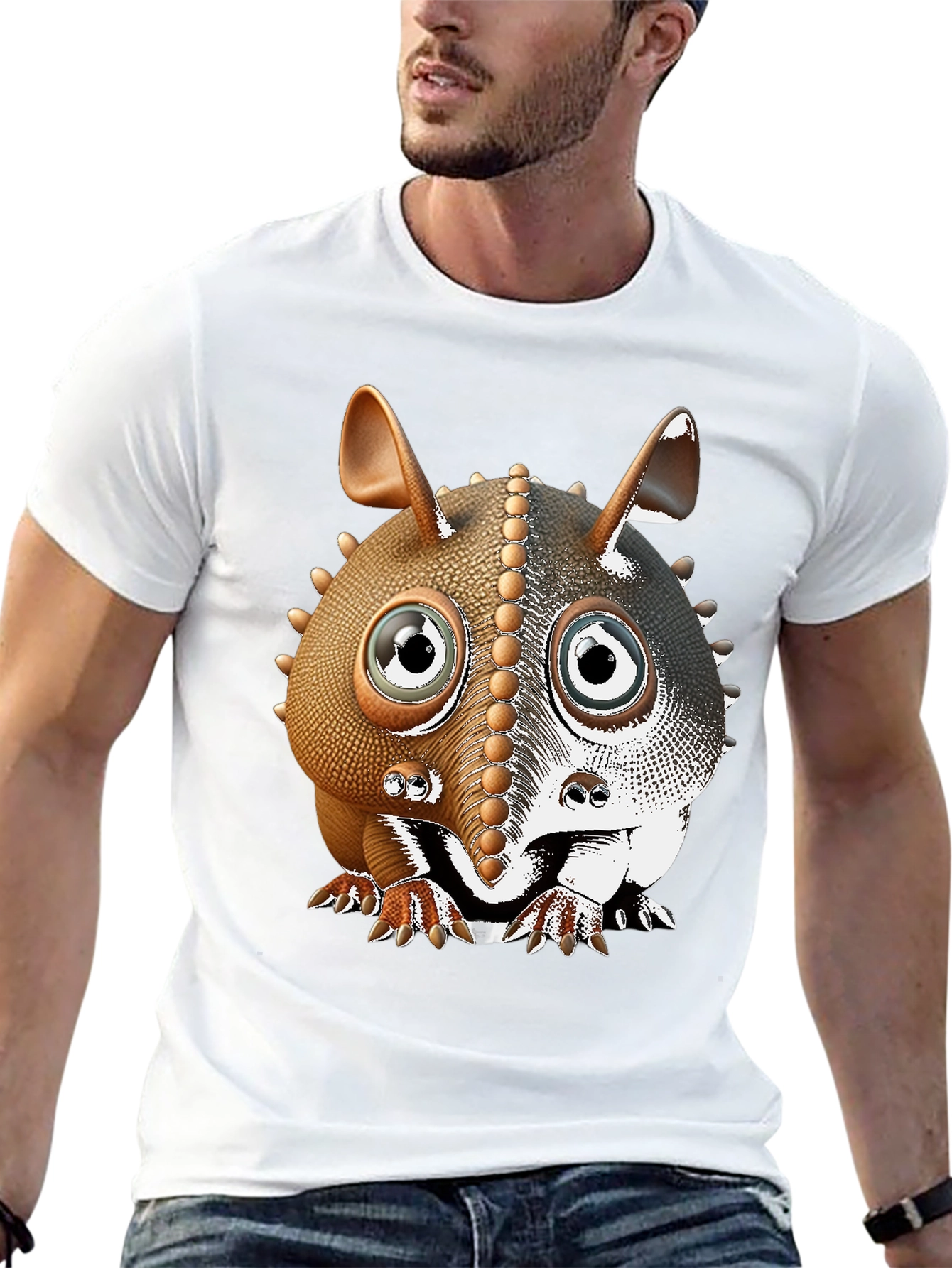 Armadillo Cartoon T-Shirt