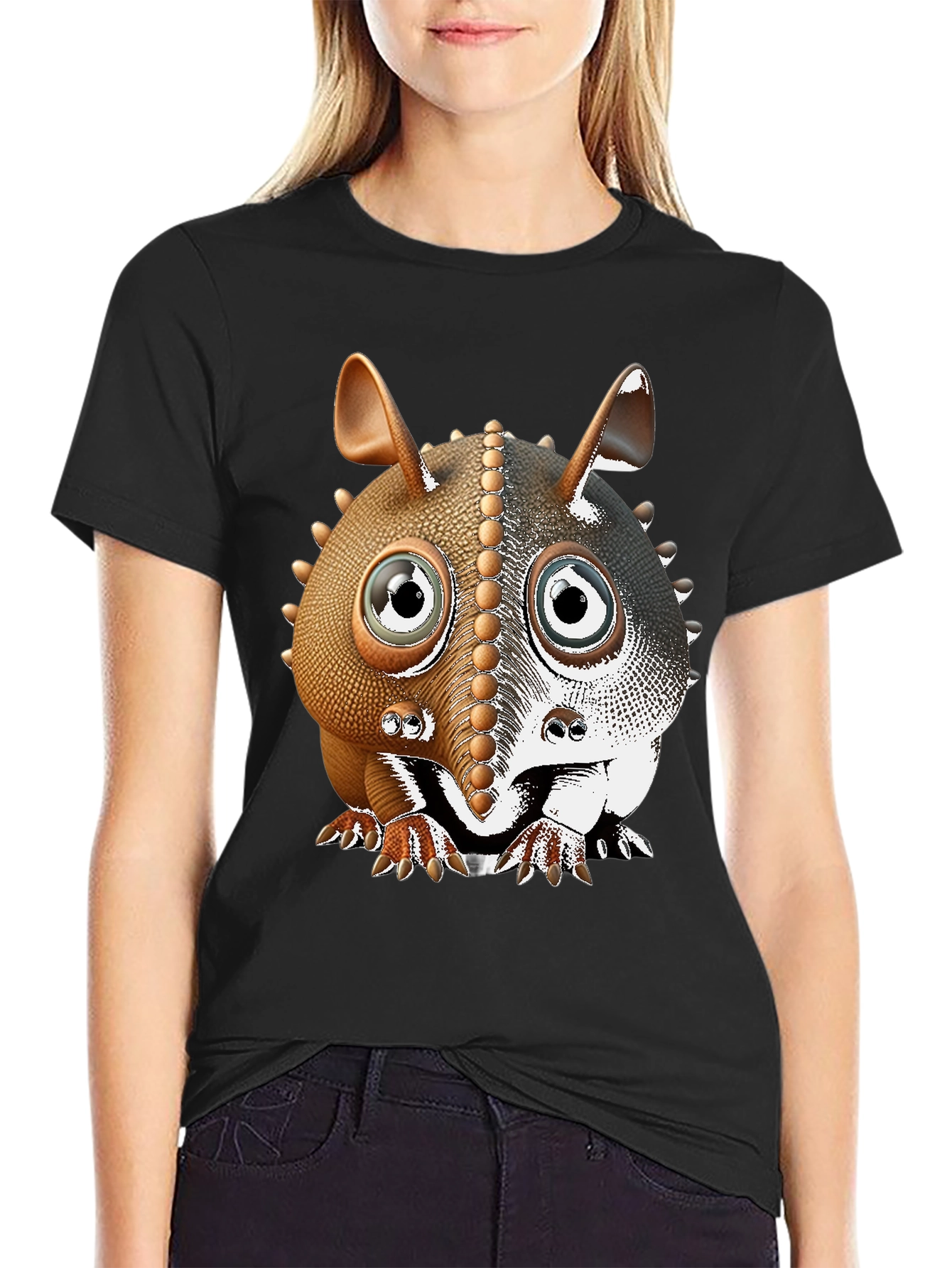 Armadillo Cartoon T-Shirt