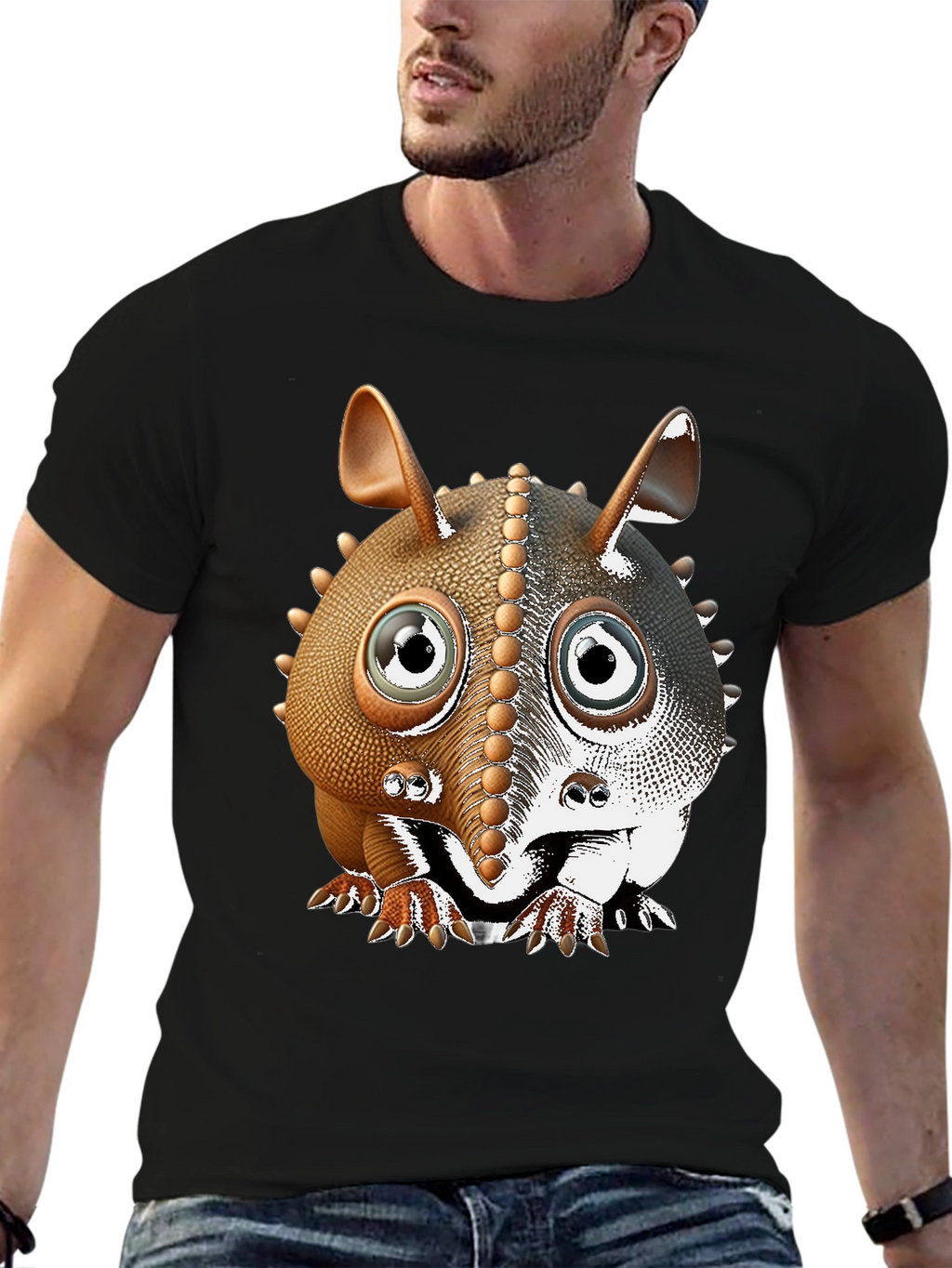 Armadillo Cartoon T-Shirt