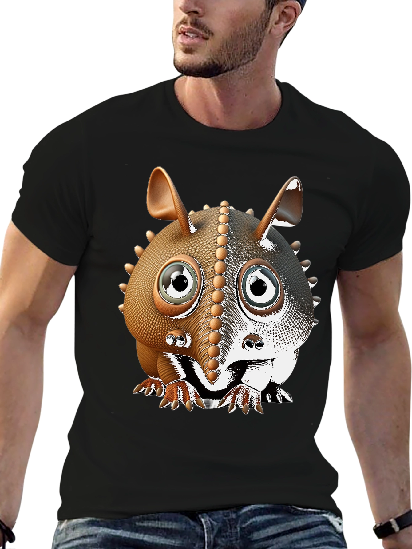 Armadillo Cartoon T-Shirt