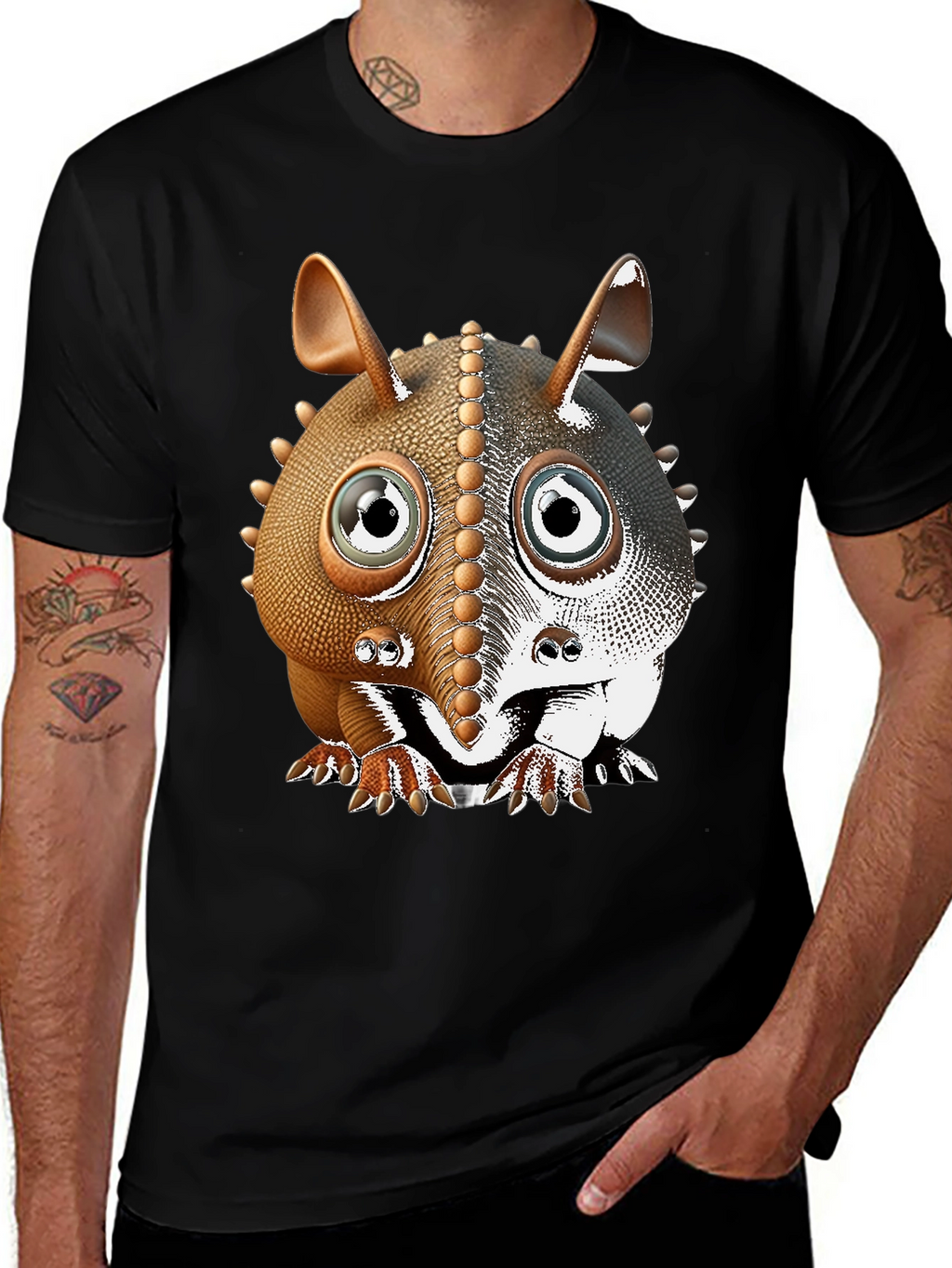 Armadillo Cartoon T-Shirt