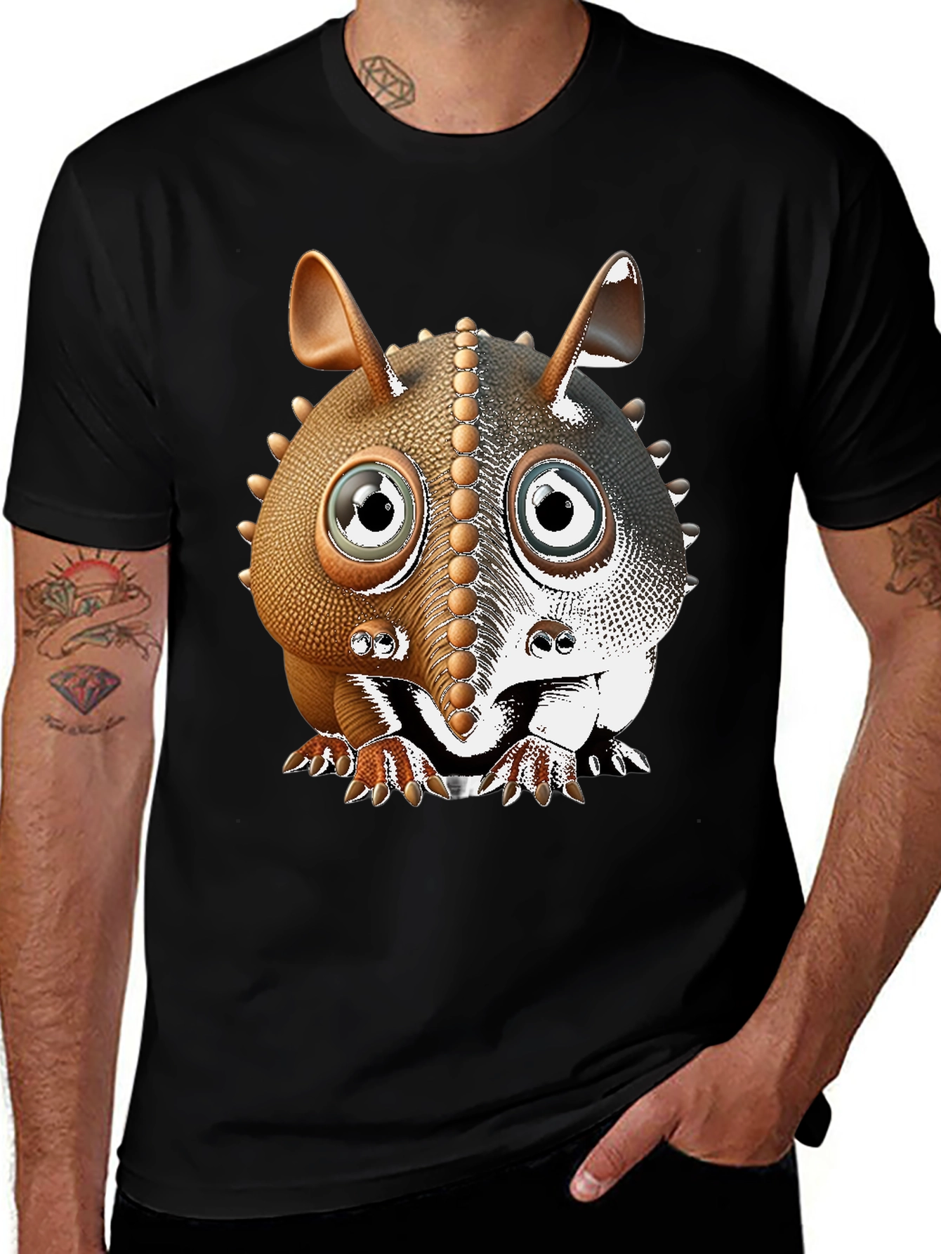 Armadillo Cartoon T-Shirt