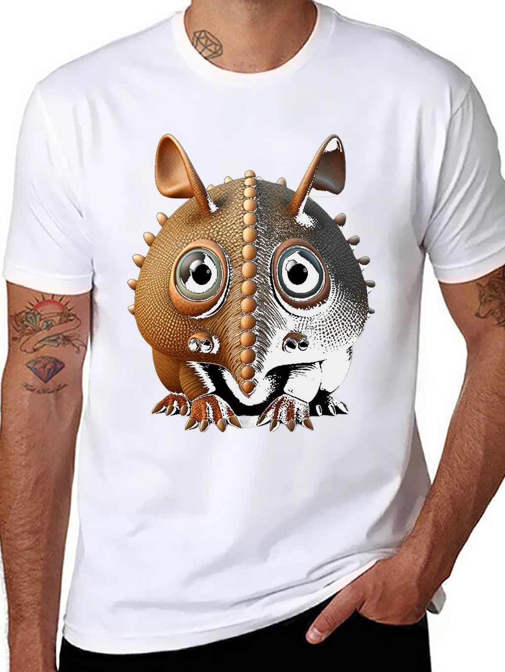 Armadillo Cartoon T-Shirt