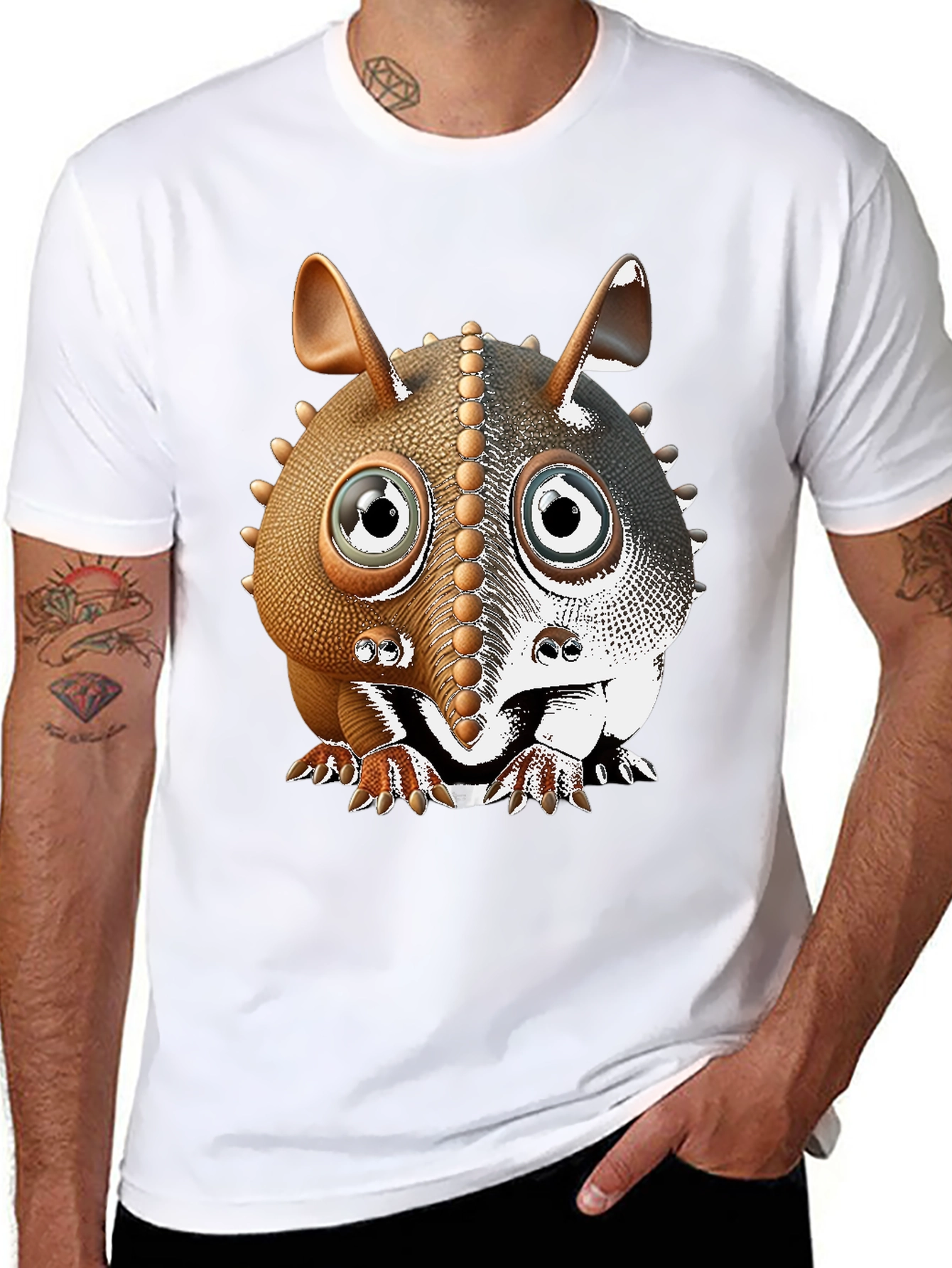 Armadillo Cartoon T-Shirt