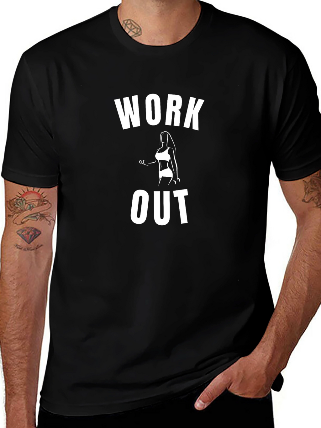 Work Out Graphic Tee - Fitness Motivation
