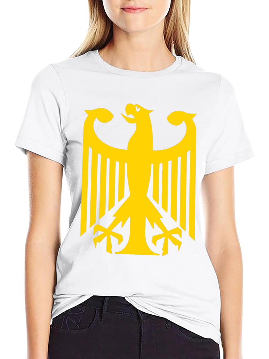 Germany Eagle Crest Graphic Tee - Black