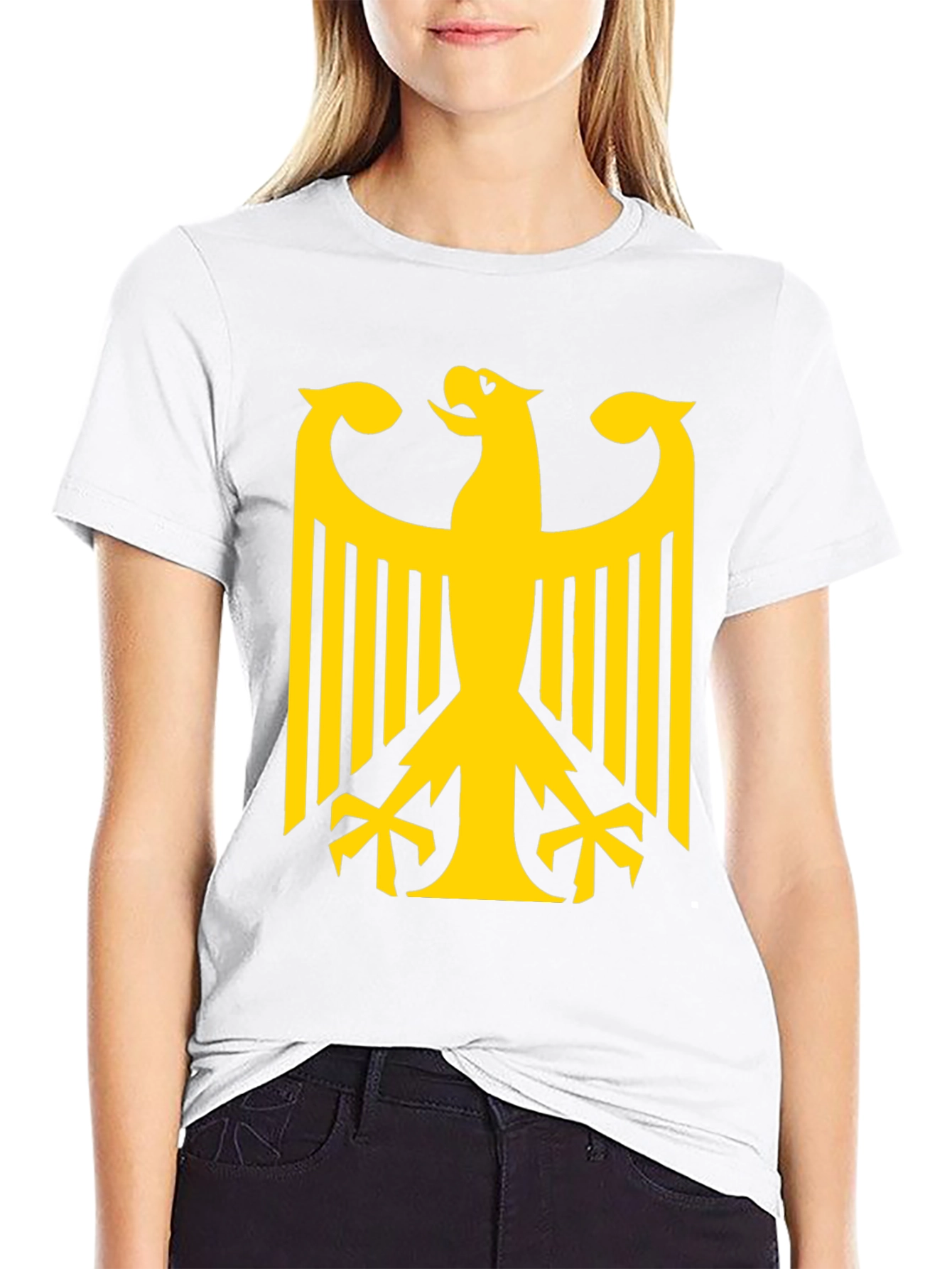 Germany Eagle Crest Graphic Tee - Black