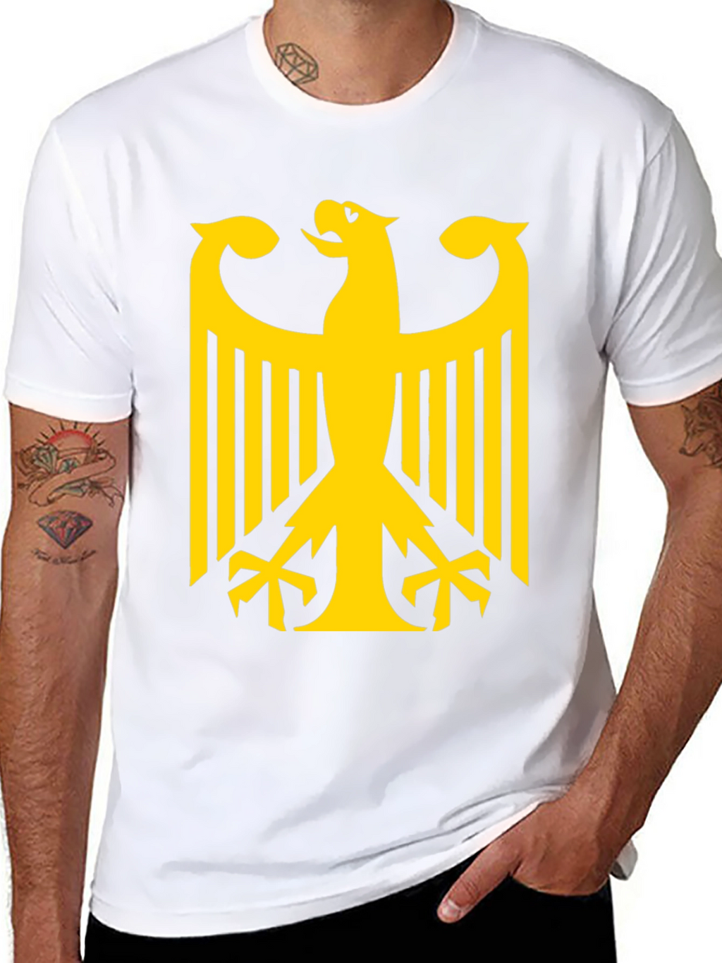 Germany Eagle Crest Graphic Tee - Black