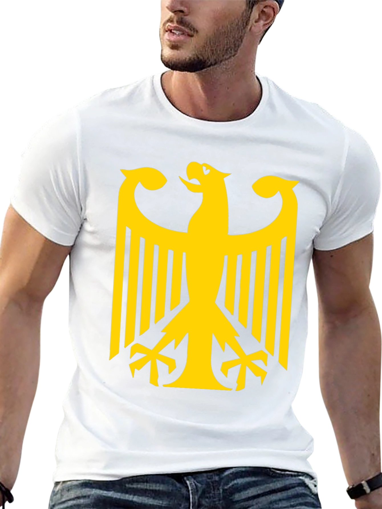 Germany Eagle Crest Graphic Tee - Black