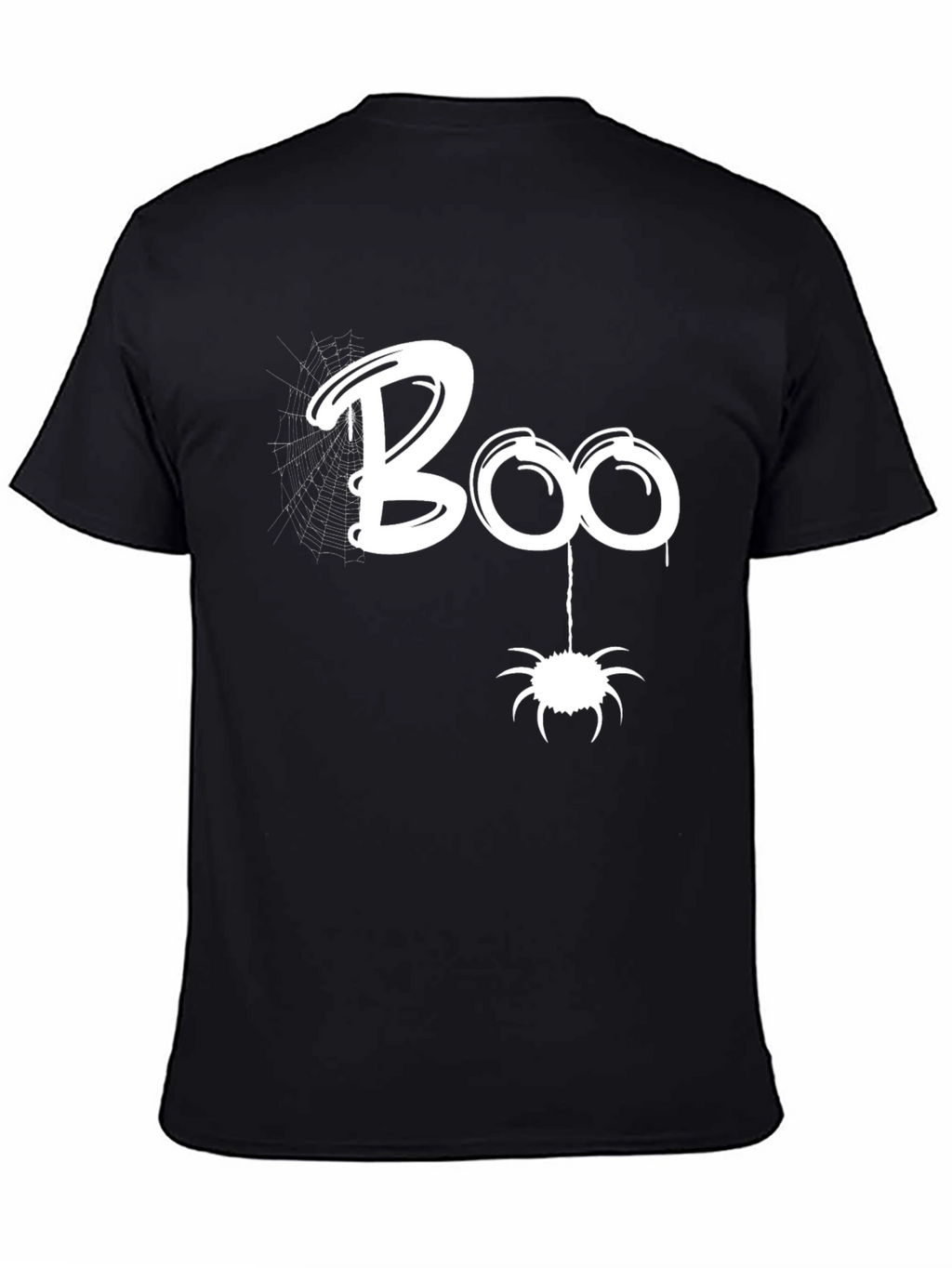 Boo Halloween Graphic Tee - Spider Design