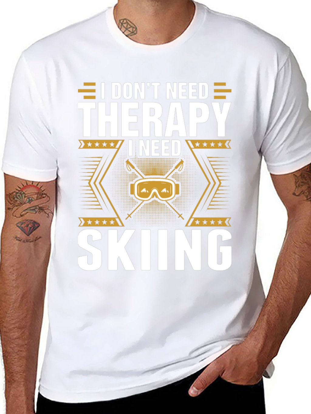 I Need Skiing T-Shirt - Therapy Alternative Apparel