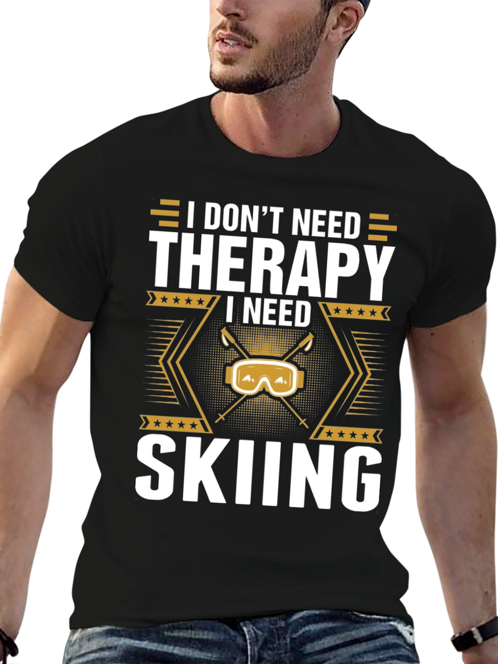 I Need Skiing T-Shirt - Therapy Alternative Apparel