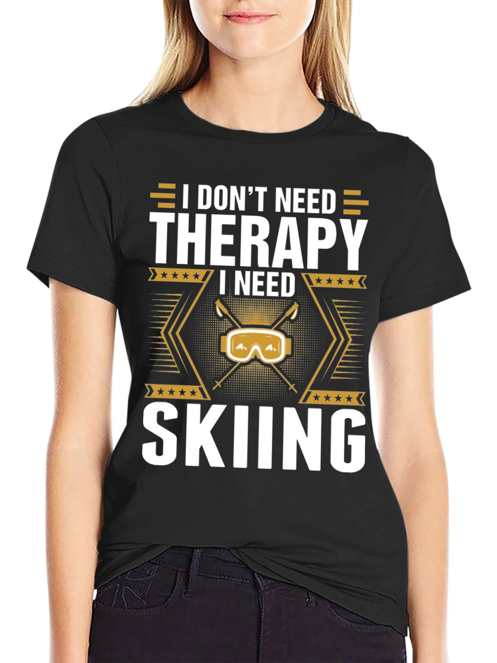 I Need Skiing T-Shirt - Therapy Alternative Apparel