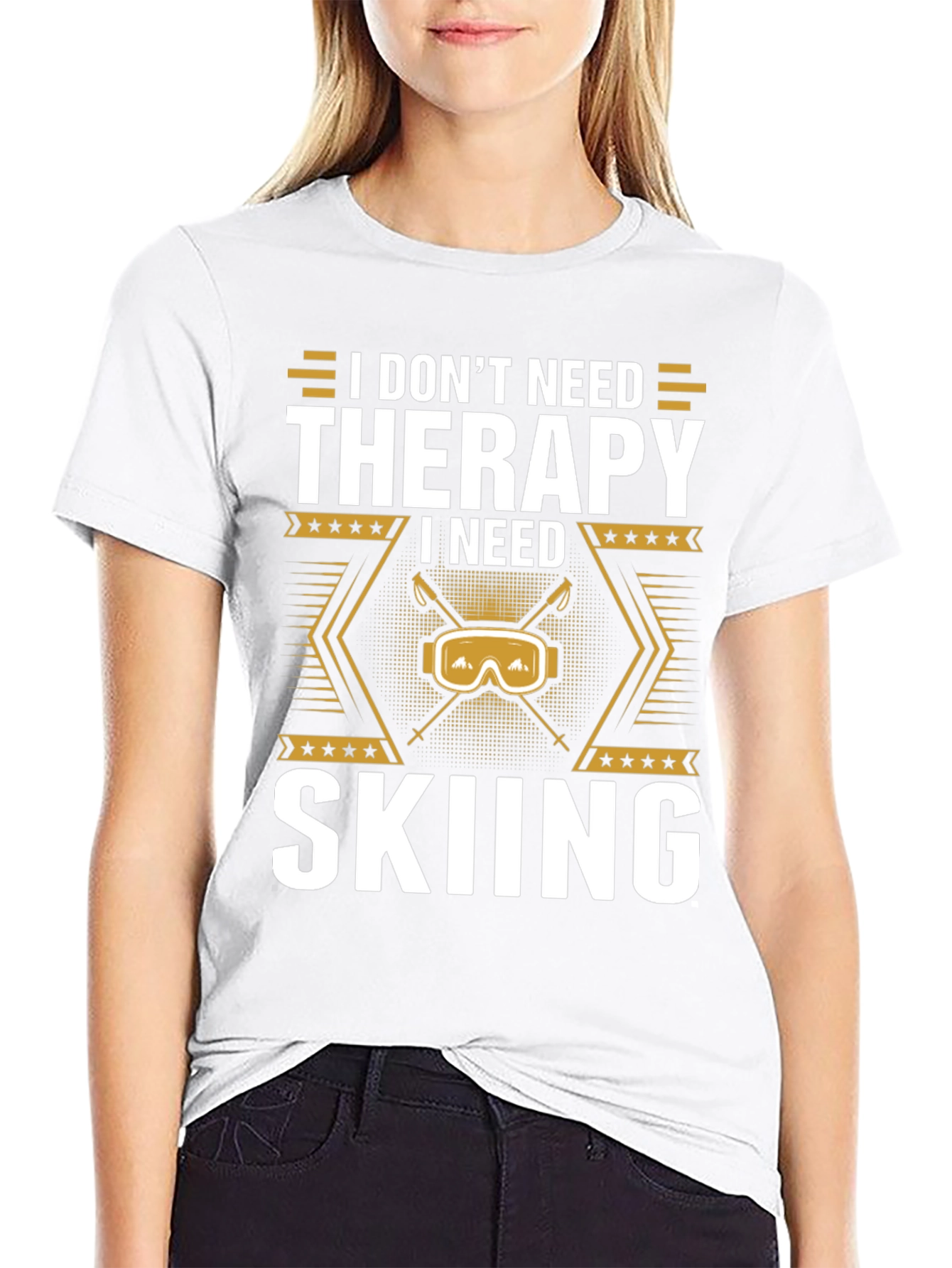 I Need Skiing T-Shirt - Therapy Alternative Apparel