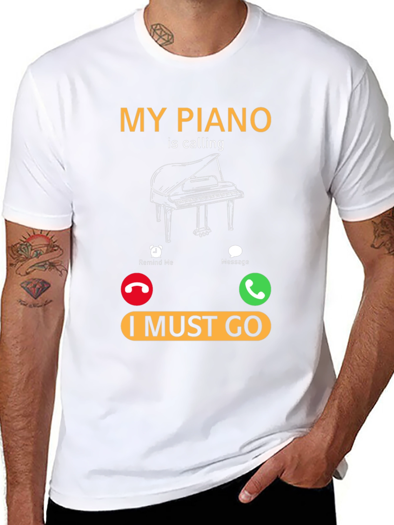 Piano Calling T-Shirt - Music Lover Tee
