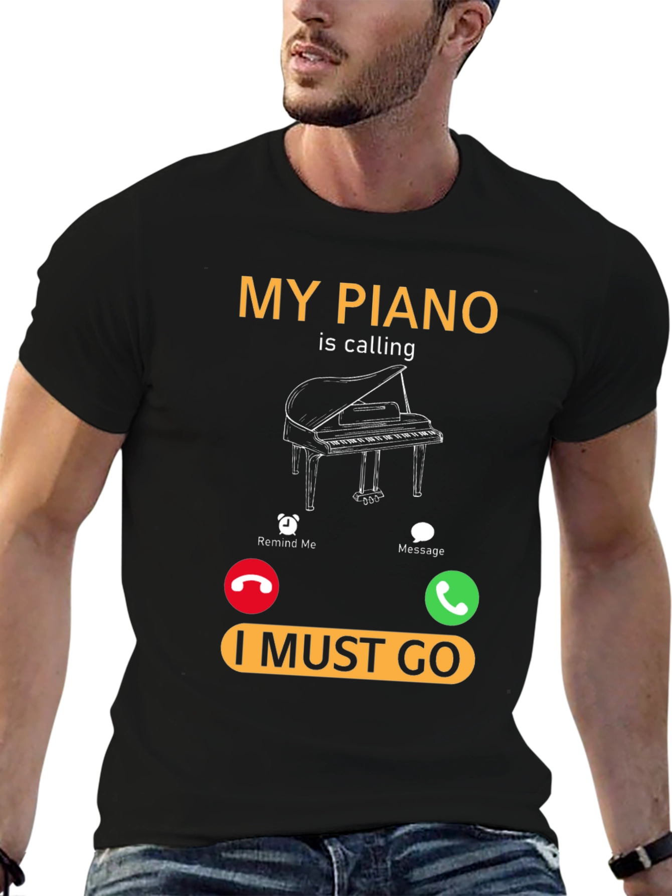 Piano Calling T-Shirt - Music Lover Tee