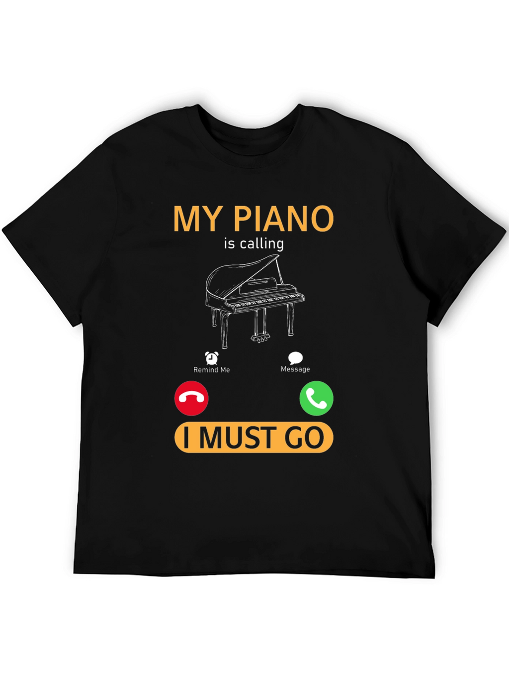 Piano Calling T-Shirt - Music Lover Tee