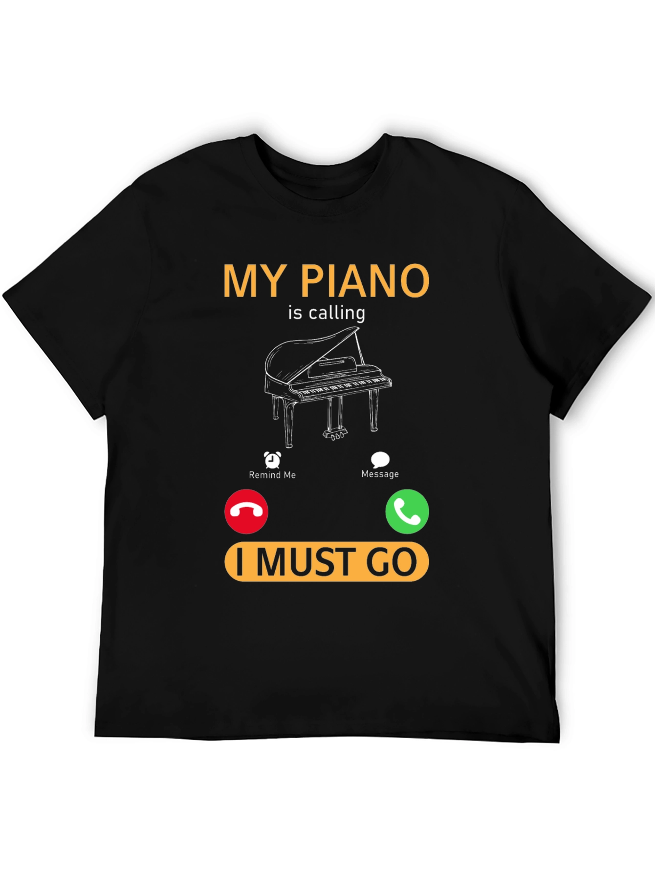 Piano Calling T-Shirt - Music Lover Tee