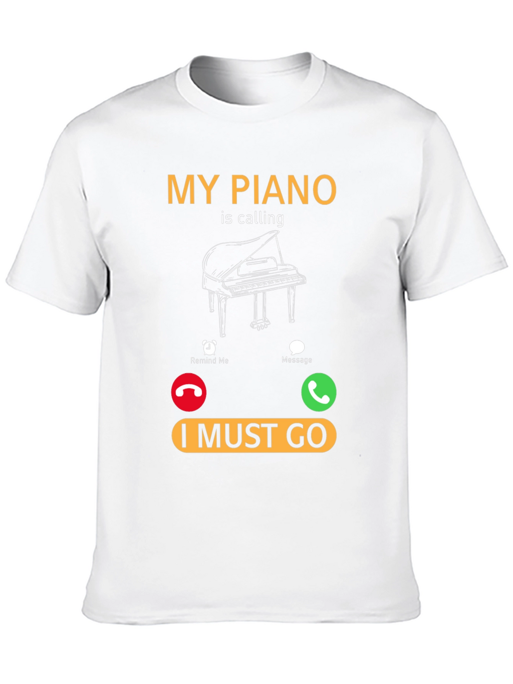 Piano Calling T-Shirt - Music Lover Tee