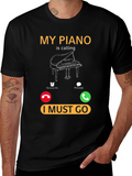 Piano Calling T-Shirt - Music Lover Tee