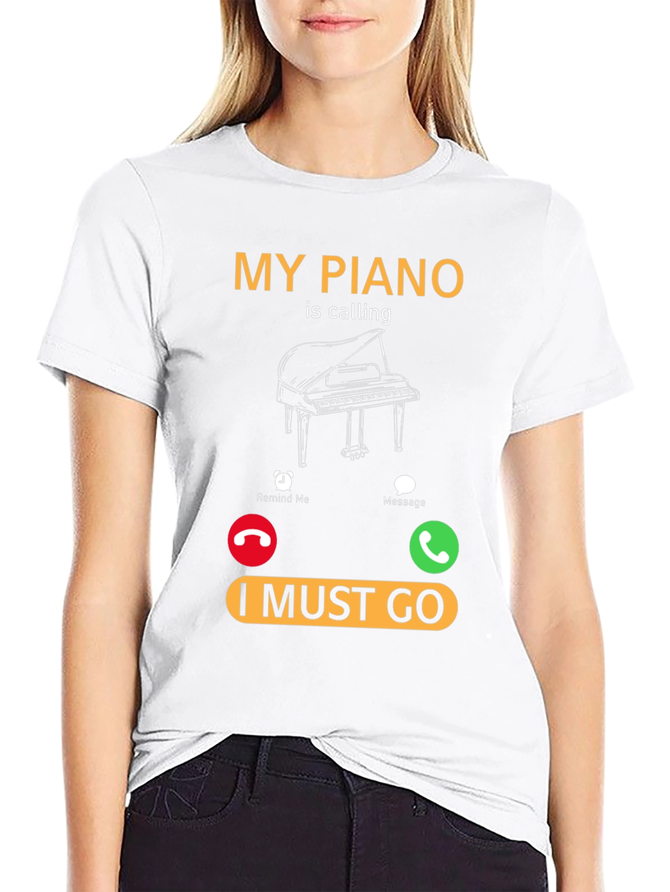 Piano Calling T-Shirt - Music Lover Tee