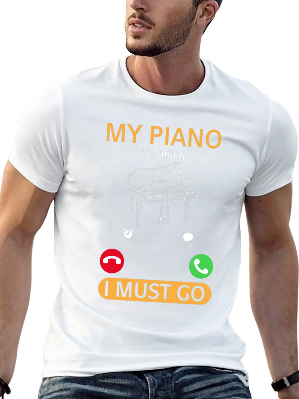 Piano Calling T-Shirt - Music Lover Tee