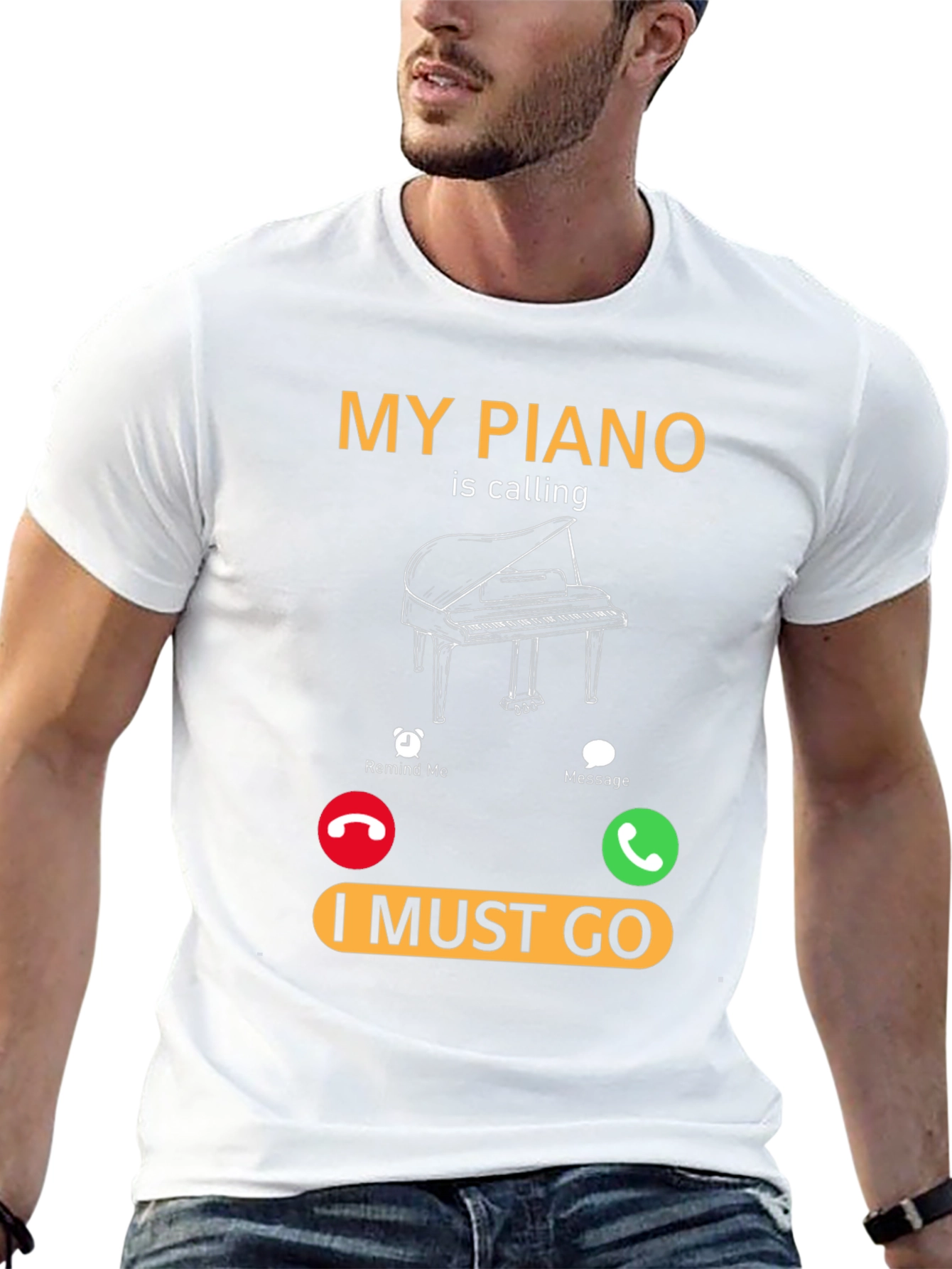 Piano Calling T-Shirt - Music Lover Tee