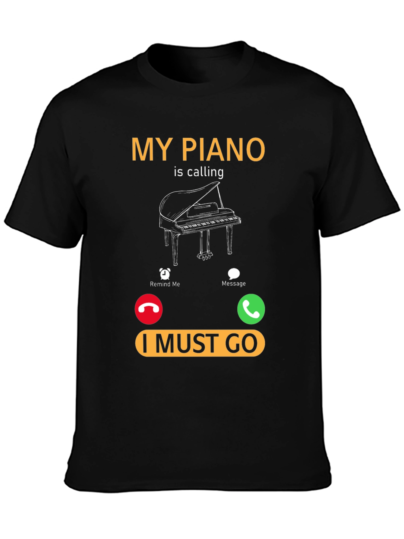 Piano Calling T-Shirt - Music Lover Tee