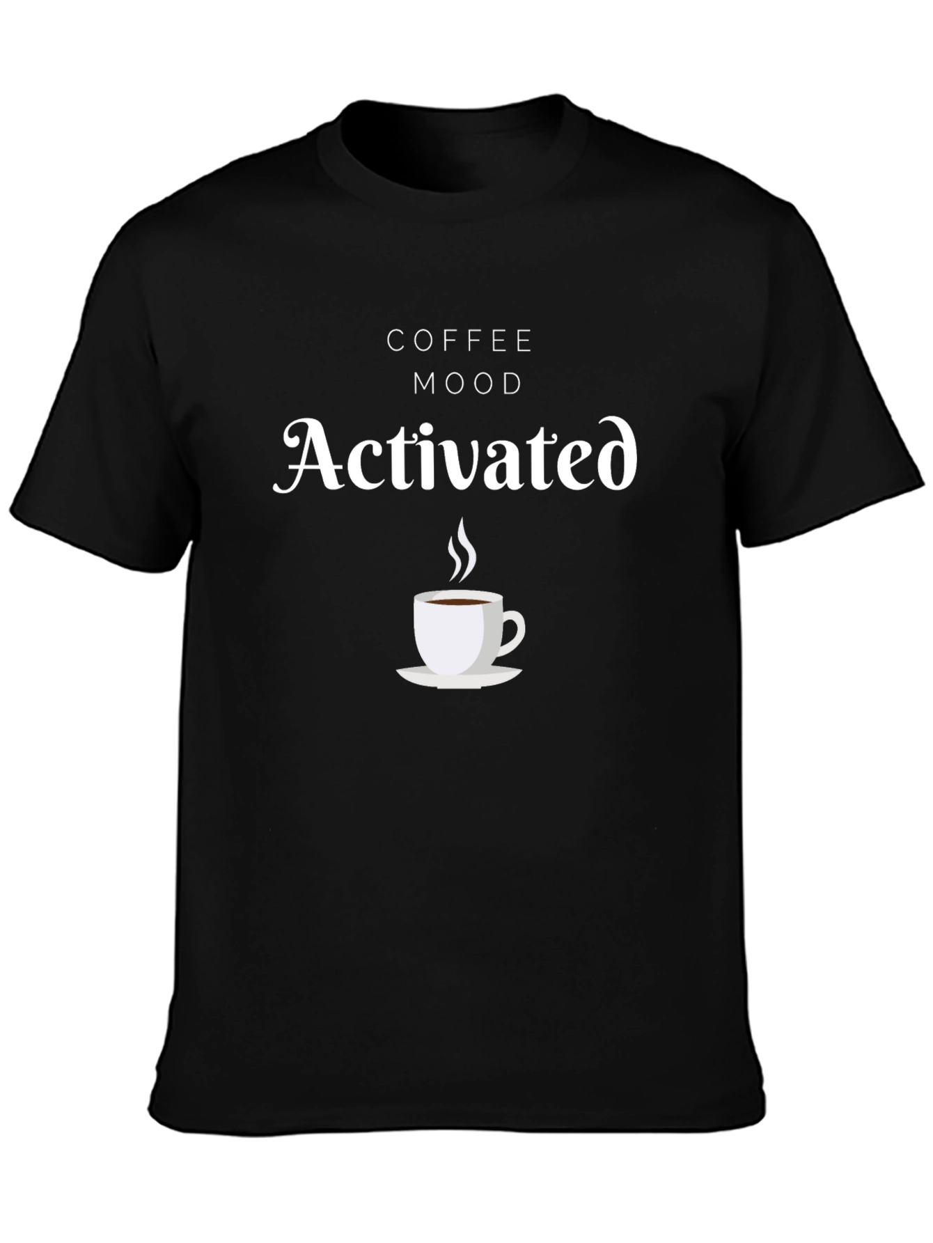 Coffee Mood Activated T-Shirt - Black