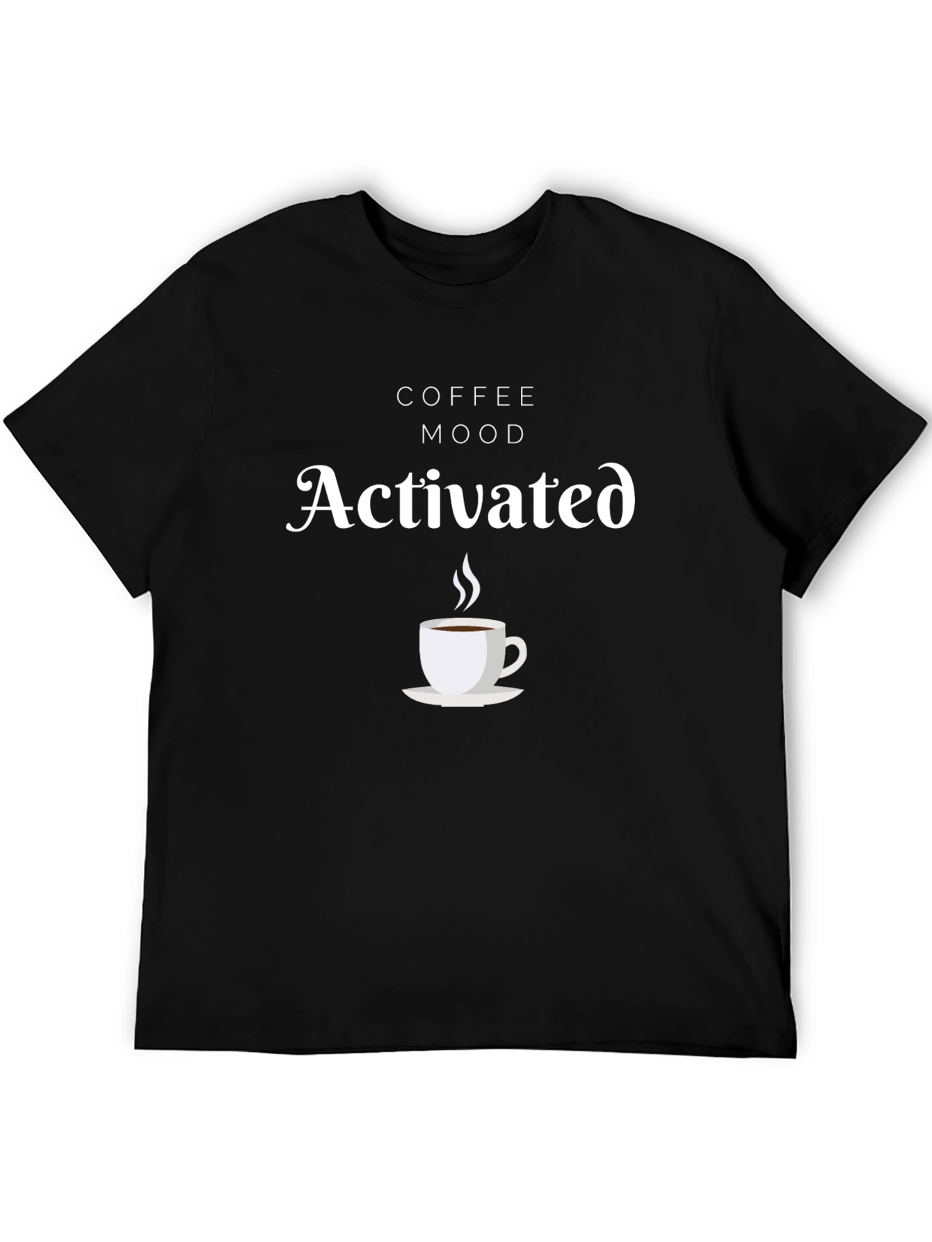 Coffee Mood Activated T-Shirt - Black