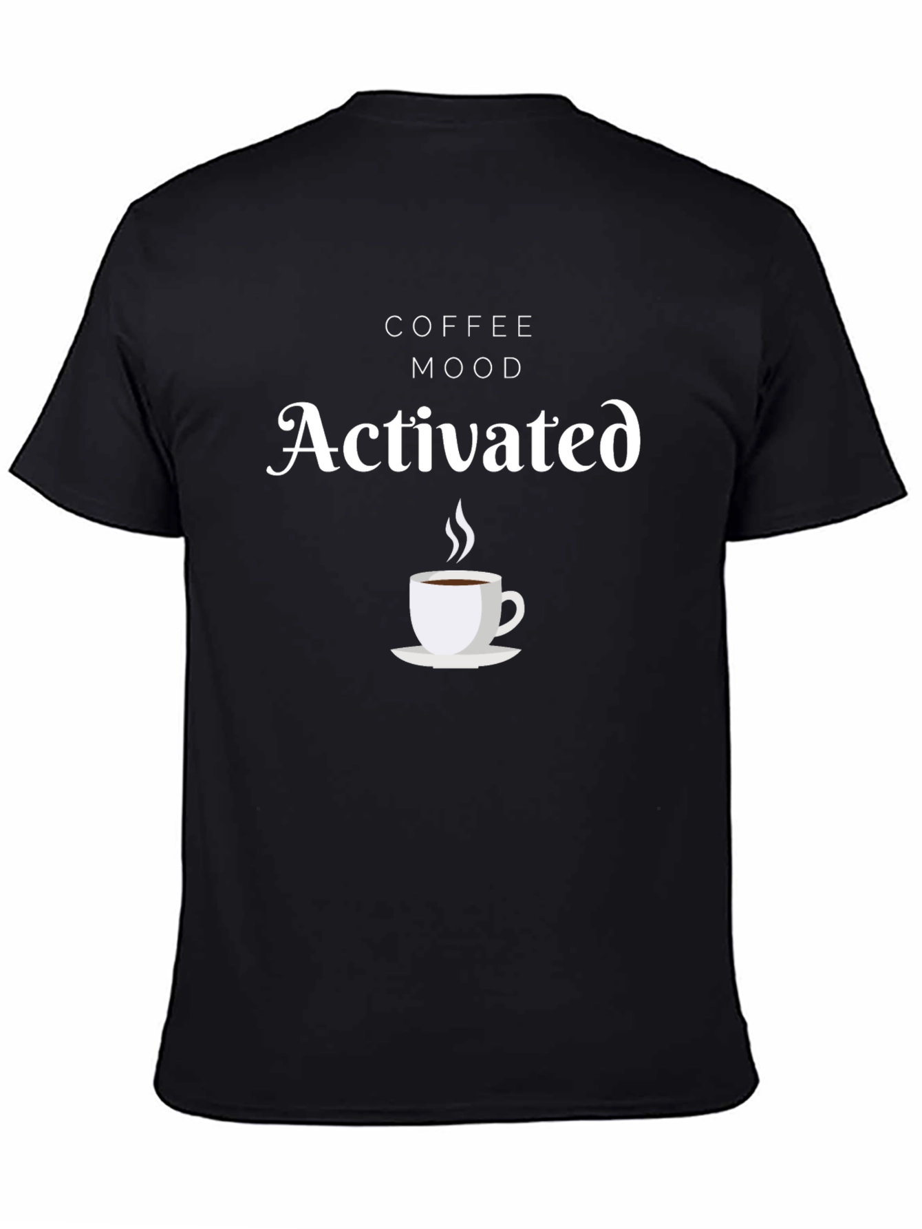 Coffee Mood Activated T-Shirt - Black