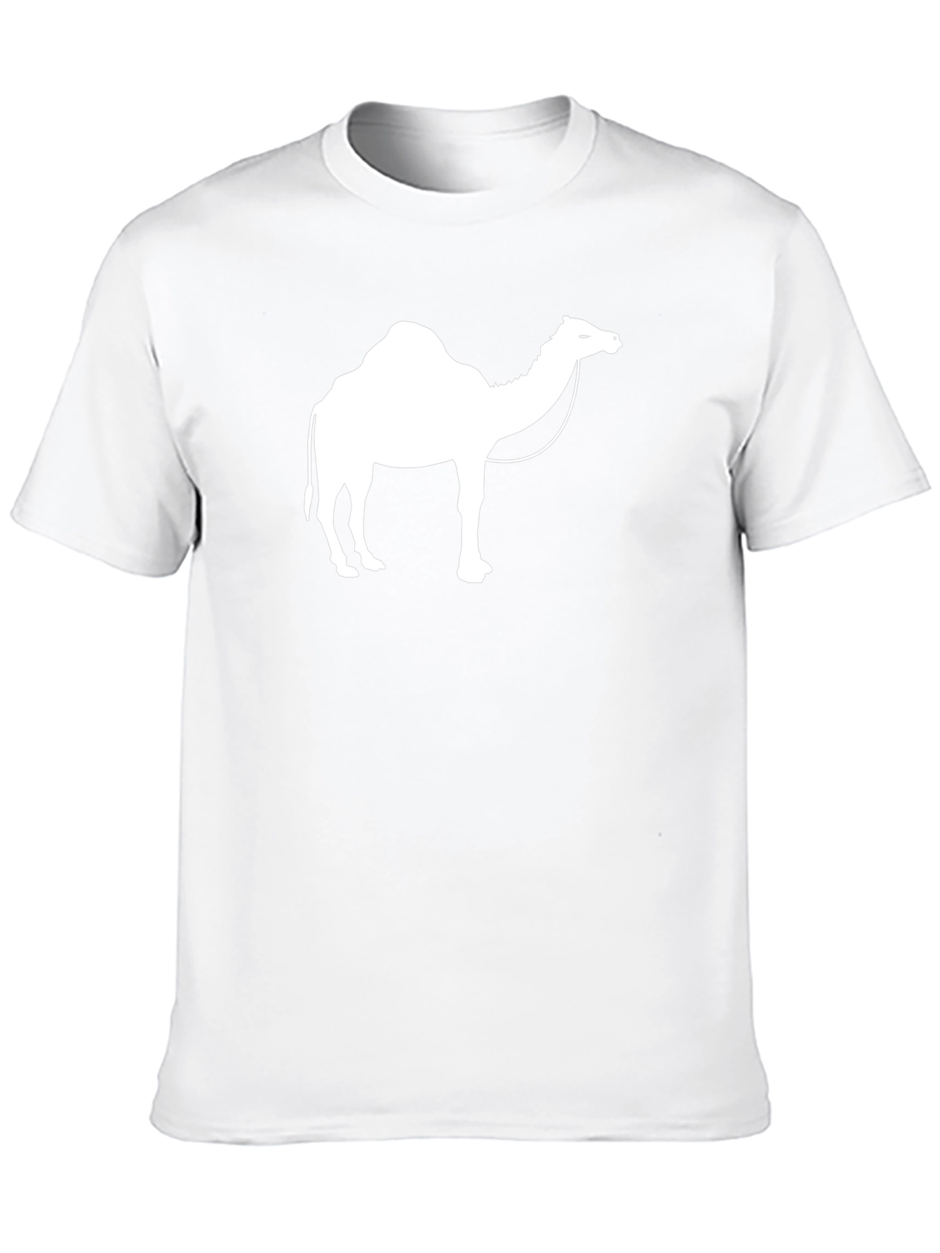 Camel Graphic Tee - Black Cotton T-Shirt