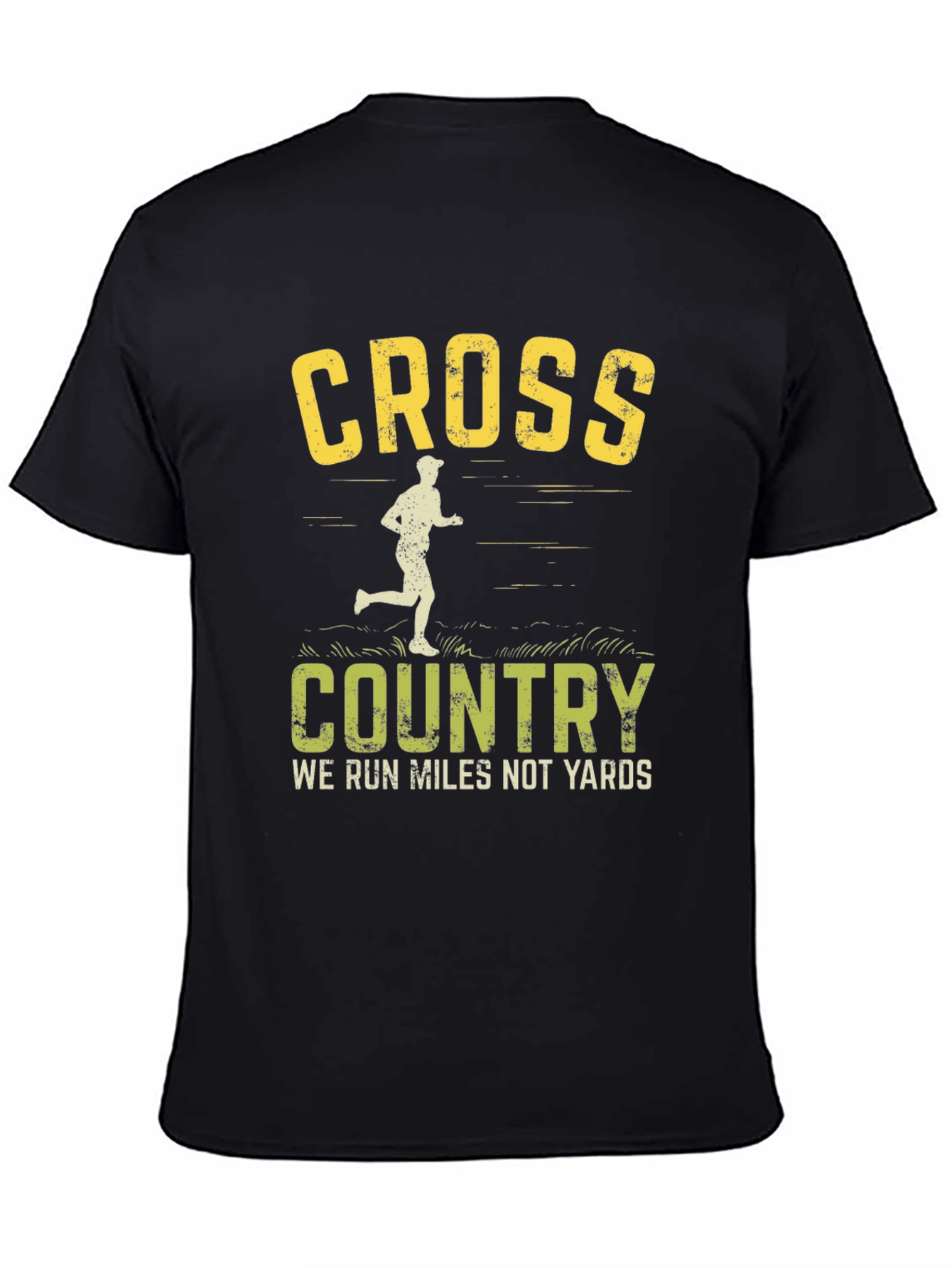 Cross Country Running T-Shirt - We Run Miles Not Yards
