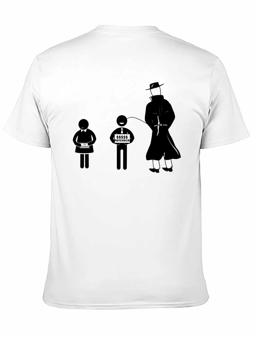 Paycheck T-Shirt - Funny Stick Figure Design