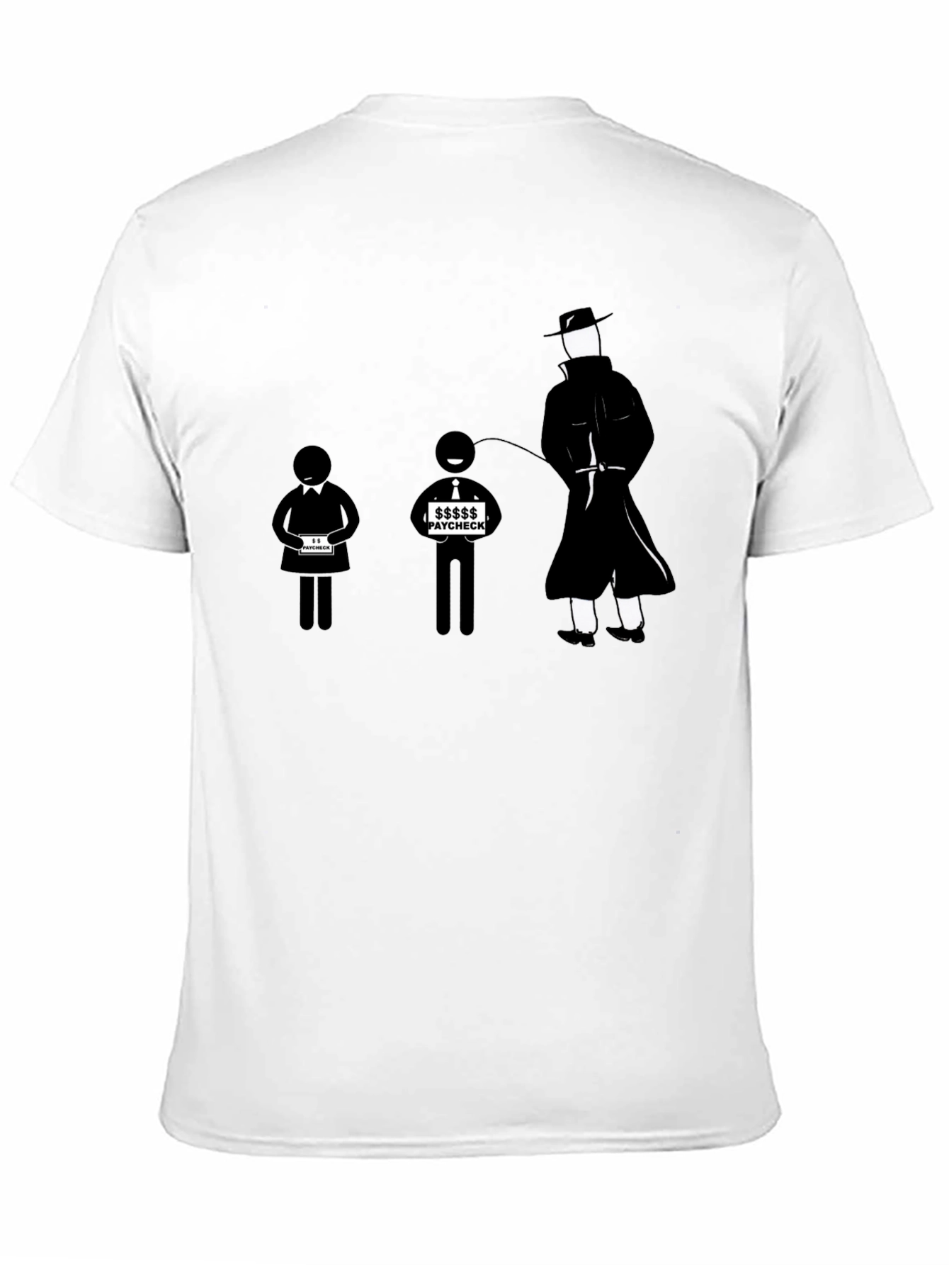 Paycheck T-Shirt - Funny Stick Figure Design